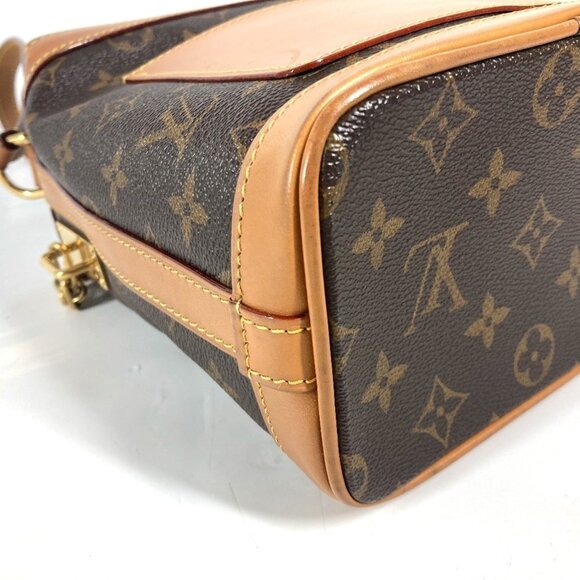 LOUIS VUITTON Brown Monogram Leather Shoulder Bag - Picture 7 of 16